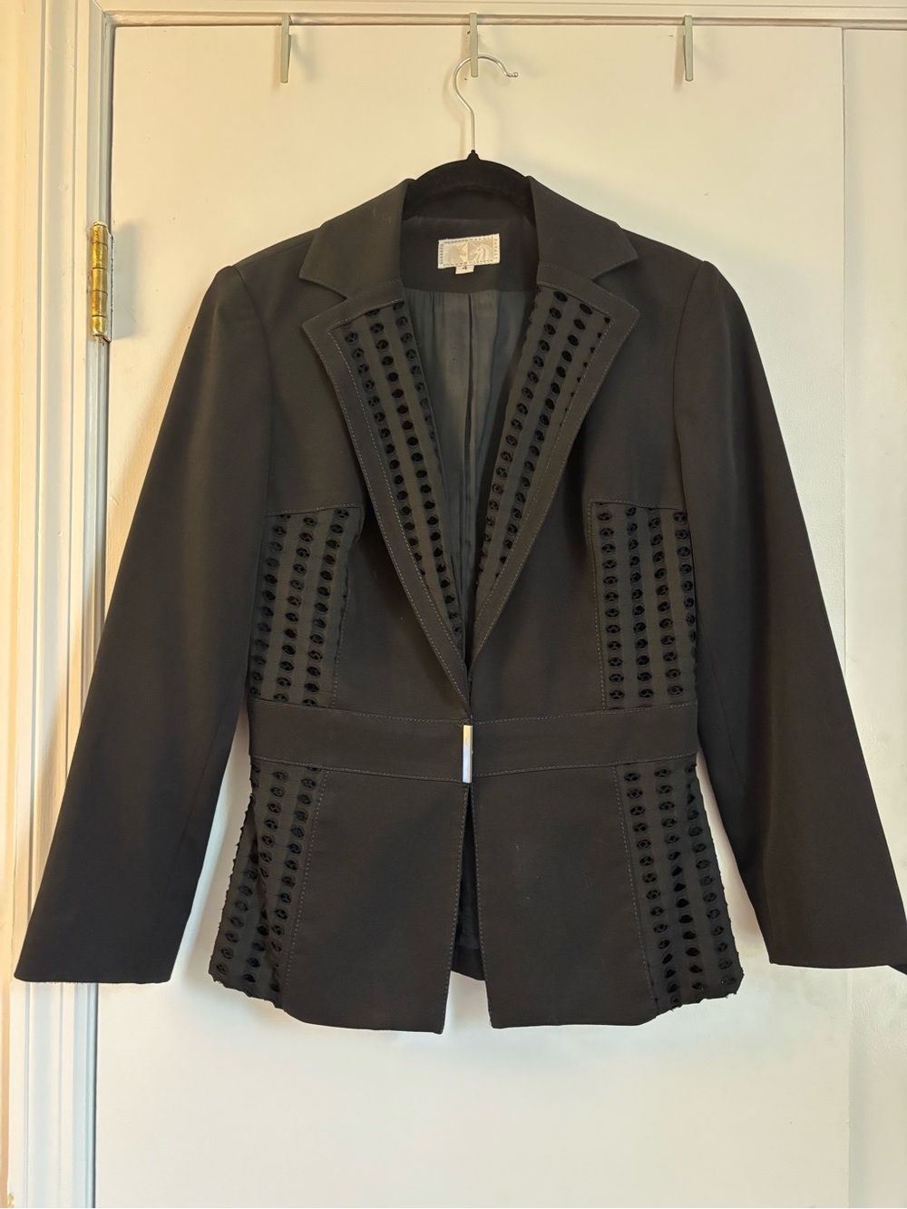 Alberto Makali Eyelet Trim Tailored Jacket